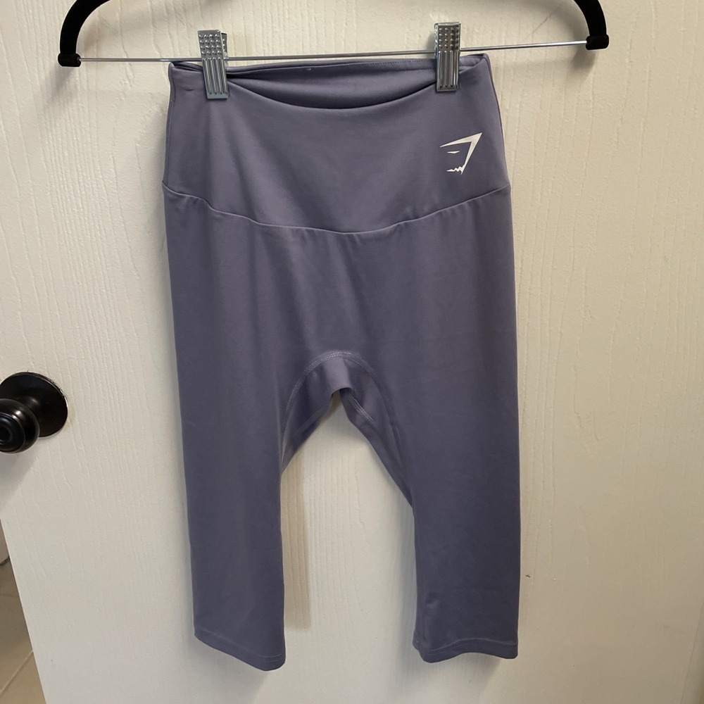 Gymshark Logo Purple Cropped Legging Woman's Small